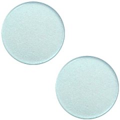 Slider zilver kleur pol haze blue 20mm vlak