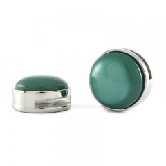 slider zilver soft shiny lagoon green