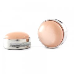 Slider zilver soft shiny powder pink