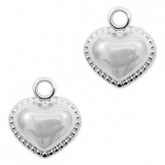 Bedel sweet heart kleur zilver