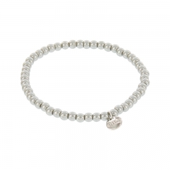 Biba pearl armband kleur metal grey kralen 4mm