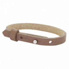 Leren armband kids color med brown