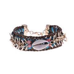 ibiza armband kleur blue seashell